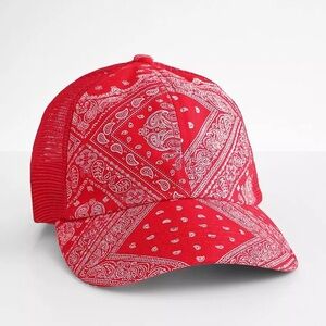 NWT C.C® Bandana Print Ponytail Baseball Hat